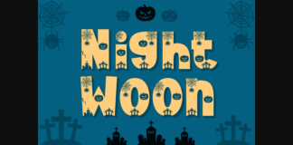 Night Woon Font Poster 1