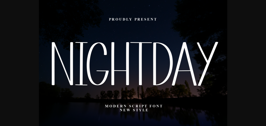 Nightday Font Poster 3