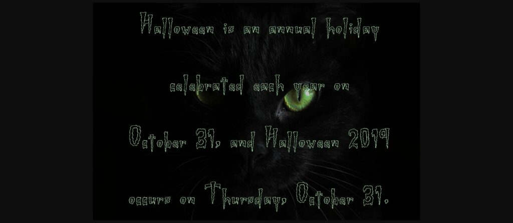 Nightimare Pumpkin Font Poster 6