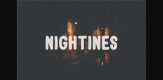 Nightines Font Poster 1