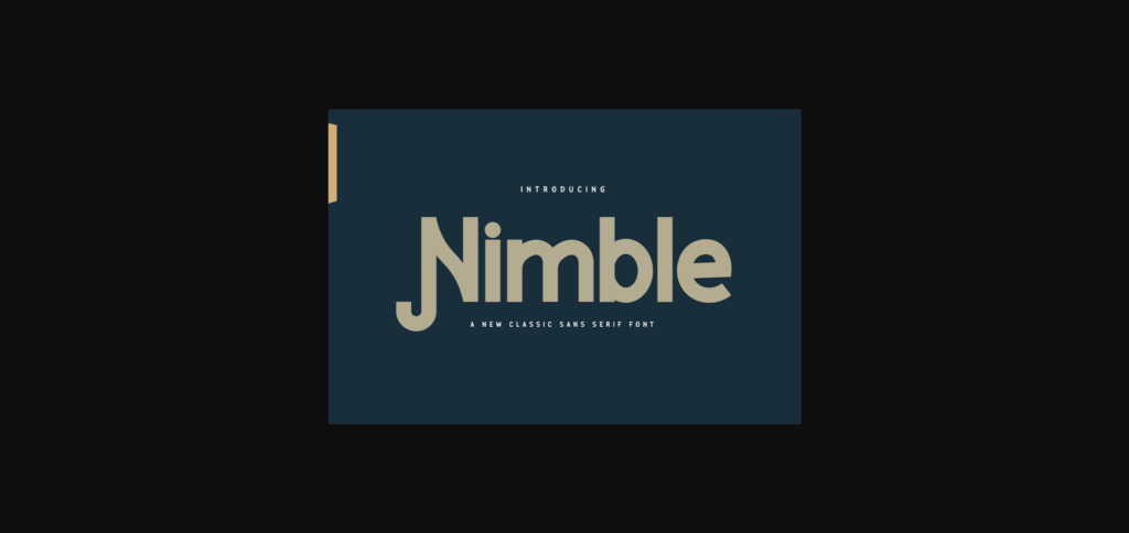 Nimble Font Poster 3