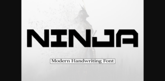 Ninja Font Poster 1