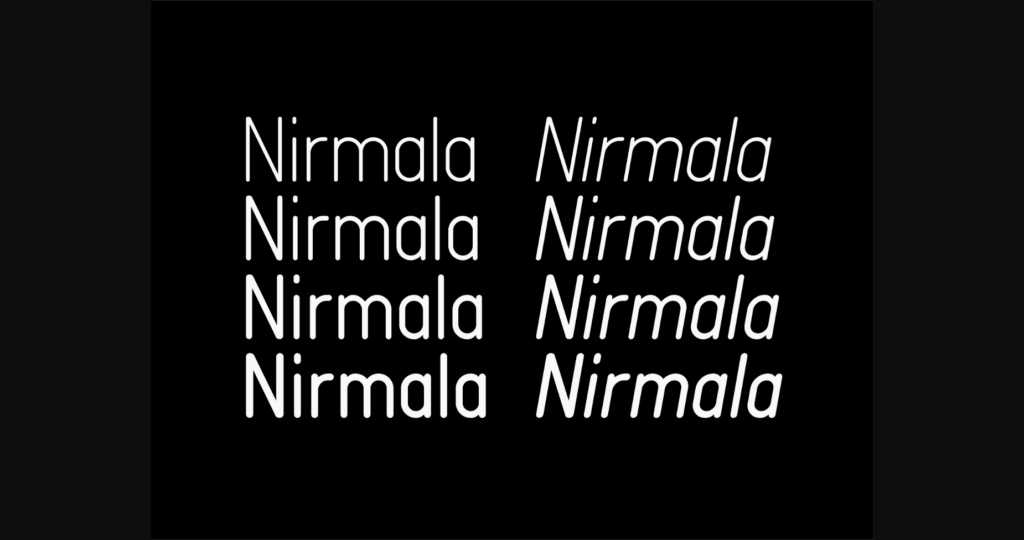 Nirmala Font Poster 5