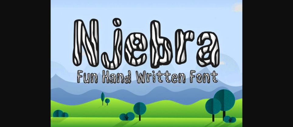 Njebra Font Poster 3