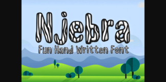 Njebra Font Poster 1