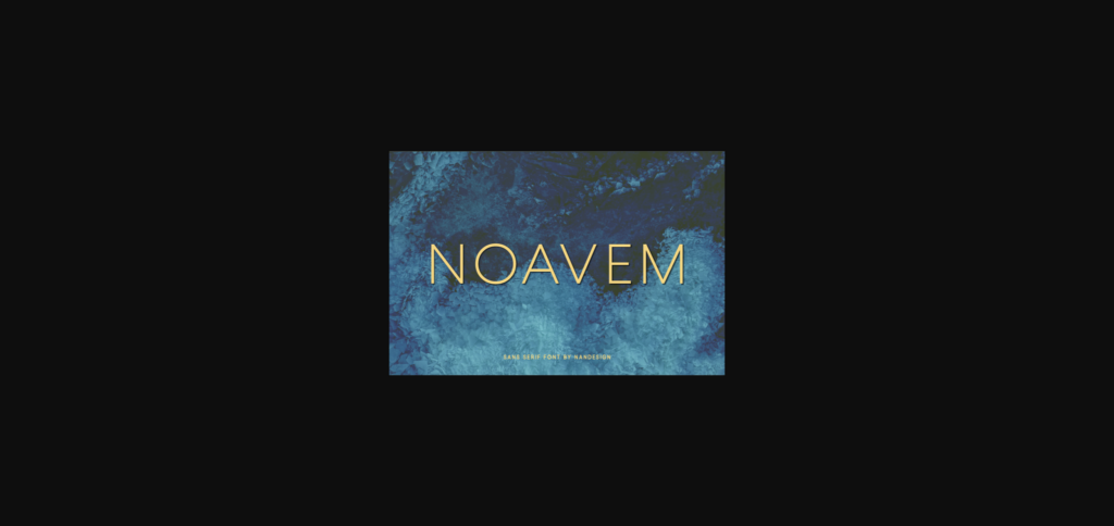 Noavem Font Poster 3