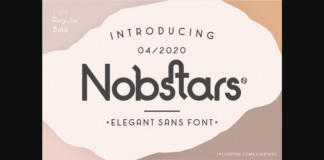 Nobstars Font Poster 1