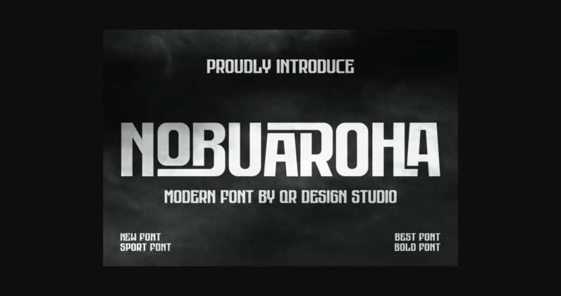 Nobuaroha Font Poster 3