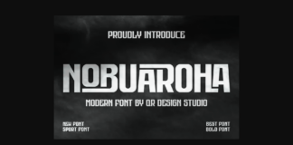 Nobuaroha Font Poster 1