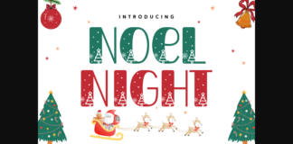 Noel Night Font Poster 1