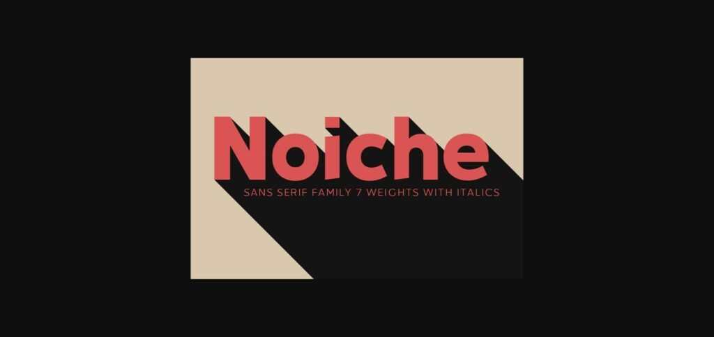 Noiche Font Poster 1