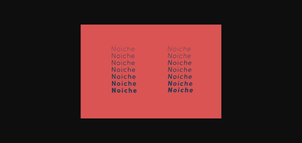 Noiche Font Poster 5