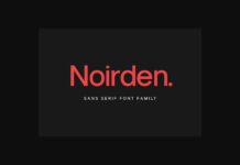 Noirden Font Poster 1