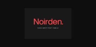 Noirden Font Poster 1