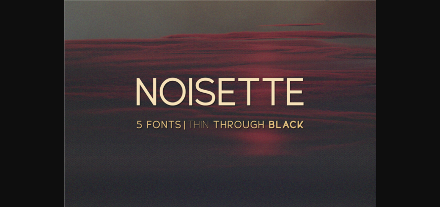 Noisette Font Poster 3