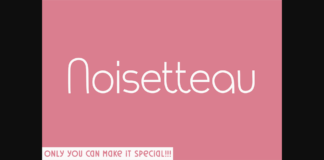 Noisetteau Font Poster 1