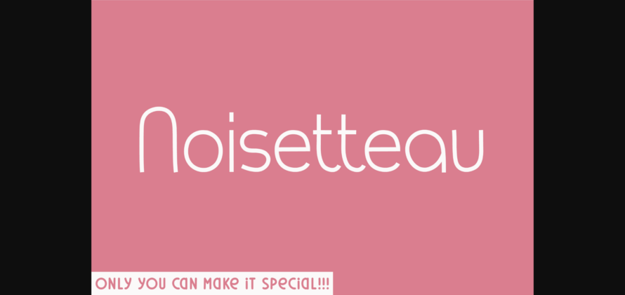 Noisetteau Font Poster 1