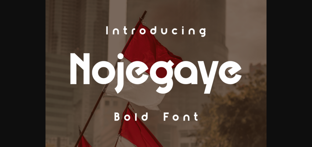 Nojegaye Font Poster 3