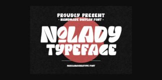 Nolady Font Poster 1