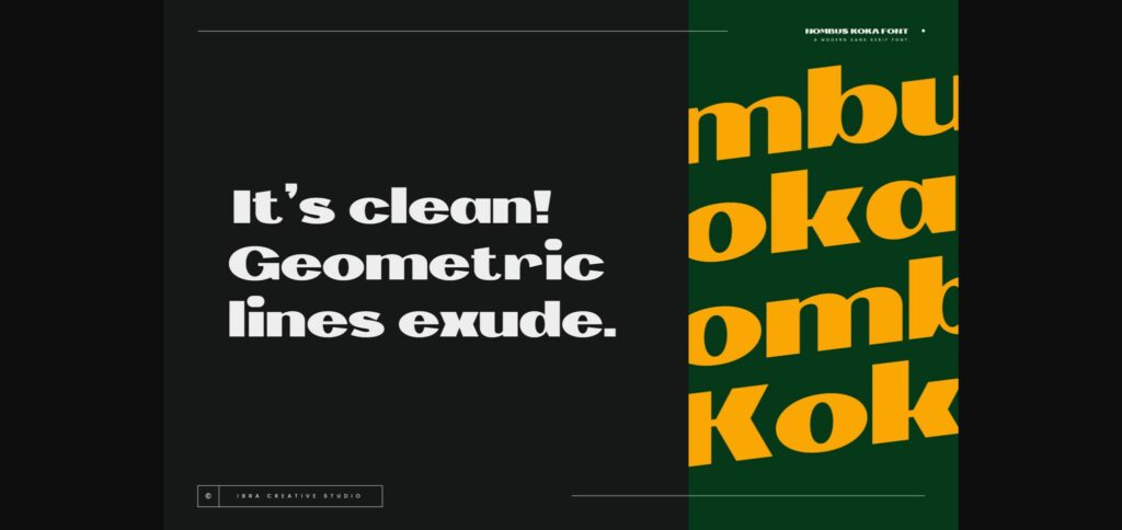 Nombus Koka Font Poster 4