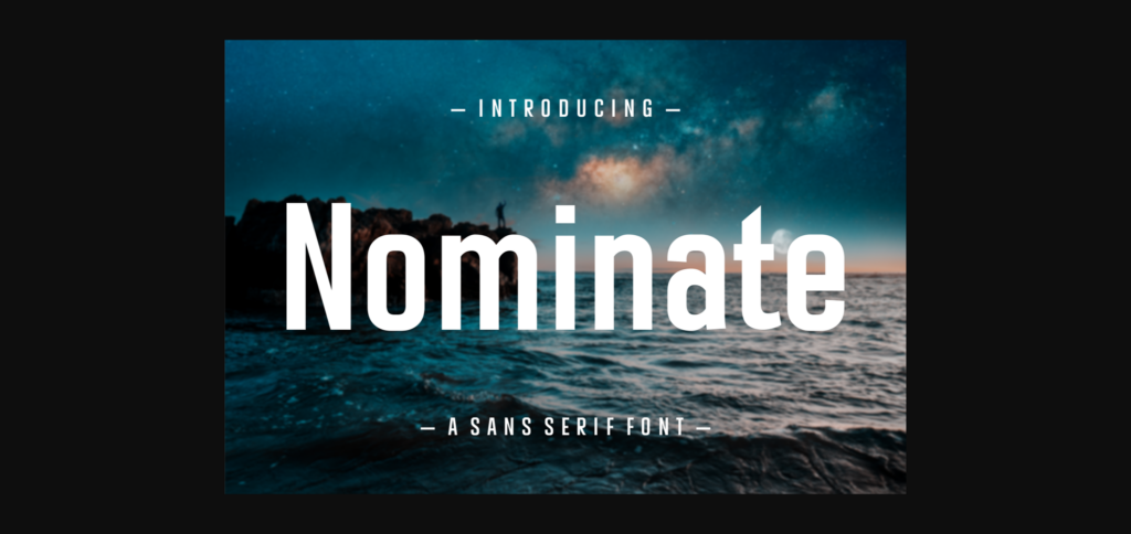 Nominate Font Poster 3