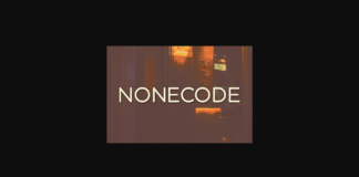 Nonecode Font Poster 1