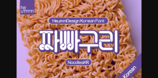 Noodle Kr Font Poster 1