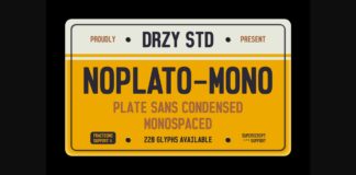 Noplato Mono Font Poster 1