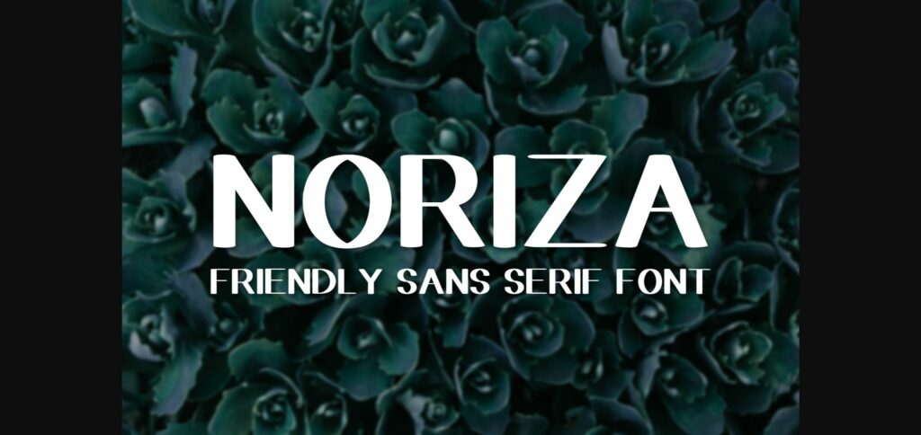 Noriza Font Poster 3