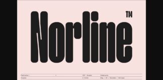 Norline Font Poster 1