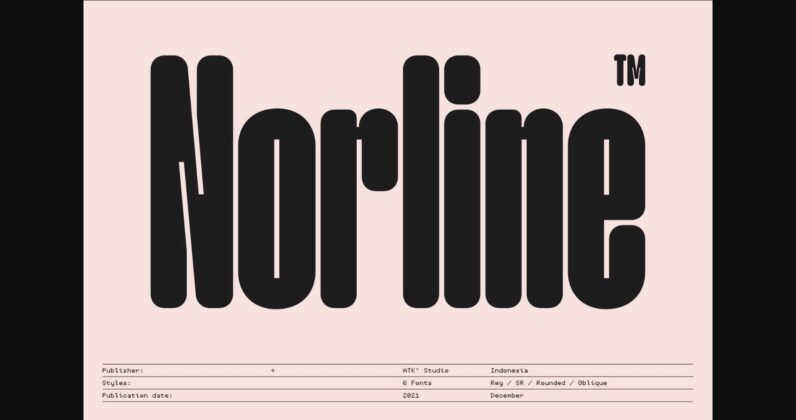 Norline Font Poster 1