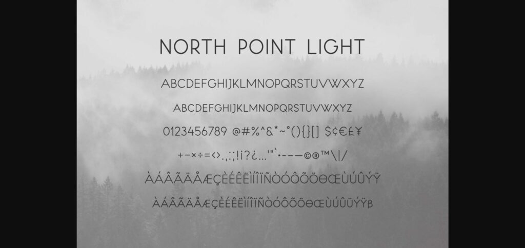 North Point Font Poster 10