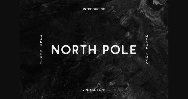 North Pole Font Poster 3