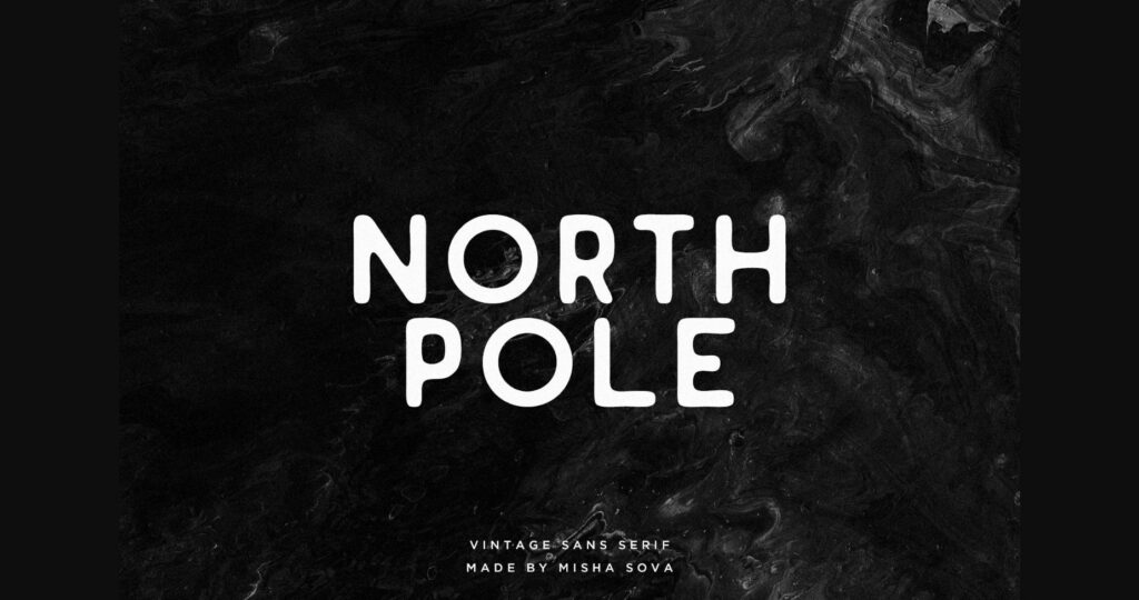 North Pole Font Poster 1