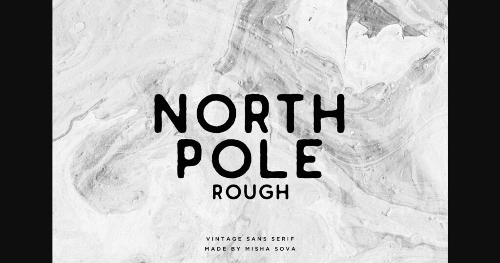 North Pole Rough Font Poster 1