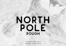 North Pole Rough Font Poster 1