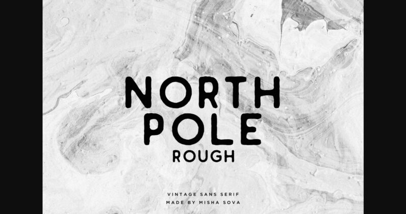 North Pole Rough Font Poster 1