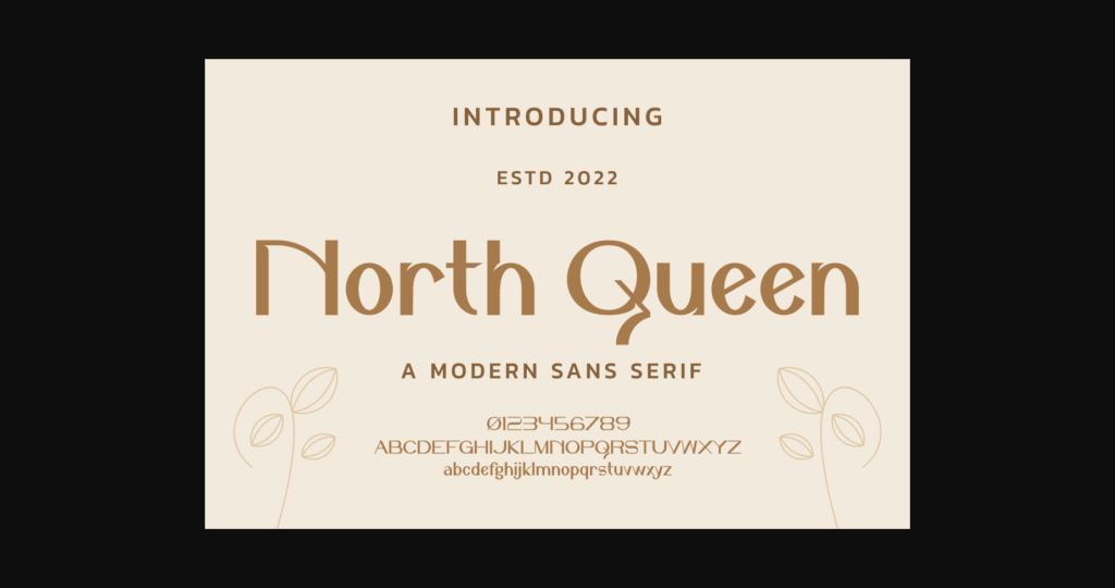 North Queen Font Poster 3