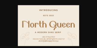 North Queen Font Poster 1