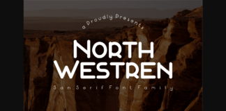 North Westren Font Poster 1