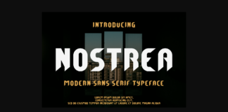 Nostrea Font Poster 1