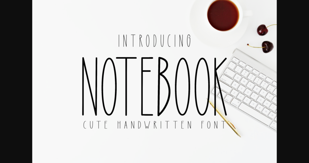 Notebook Font Poster 3