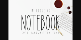 Notebook Font Poster 1