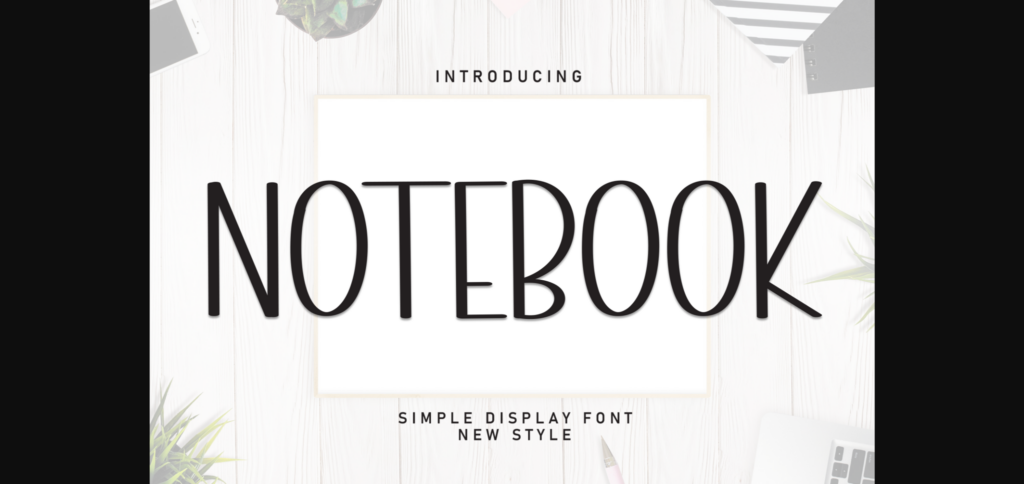 Notebook Font Poster 3