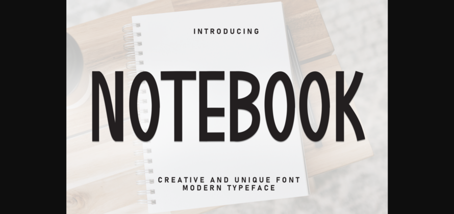 Notebook Font Poster 1