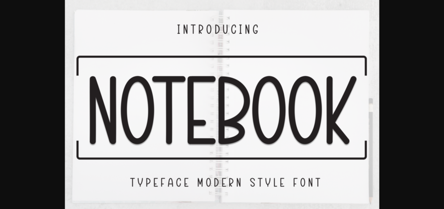 Notebook Font Poster 3