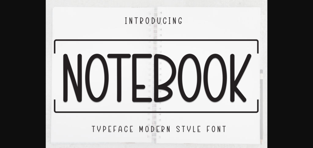 Notebook Font Poster 1