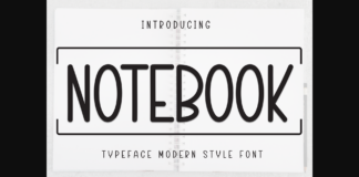 Notebook Font Poster 1