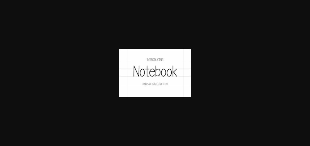 Notebook Font Poster 3