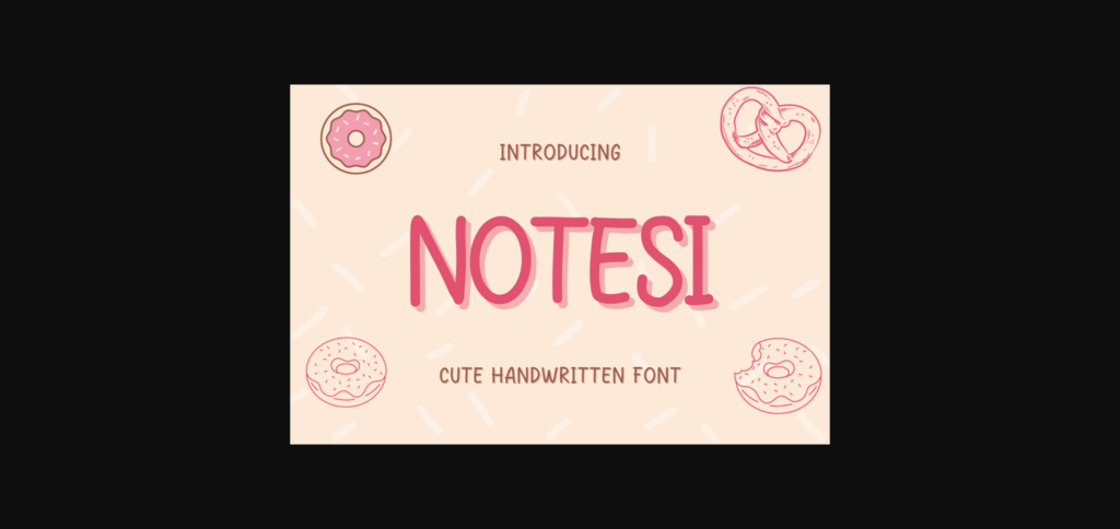 Notesi Font Poster 3